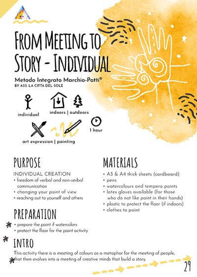 From meeting to story - individual