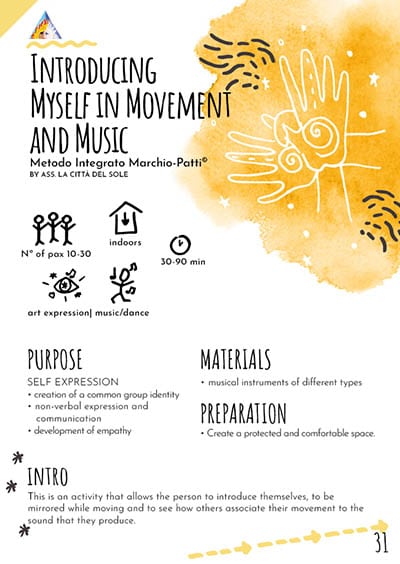 Introducing myself in movement and music