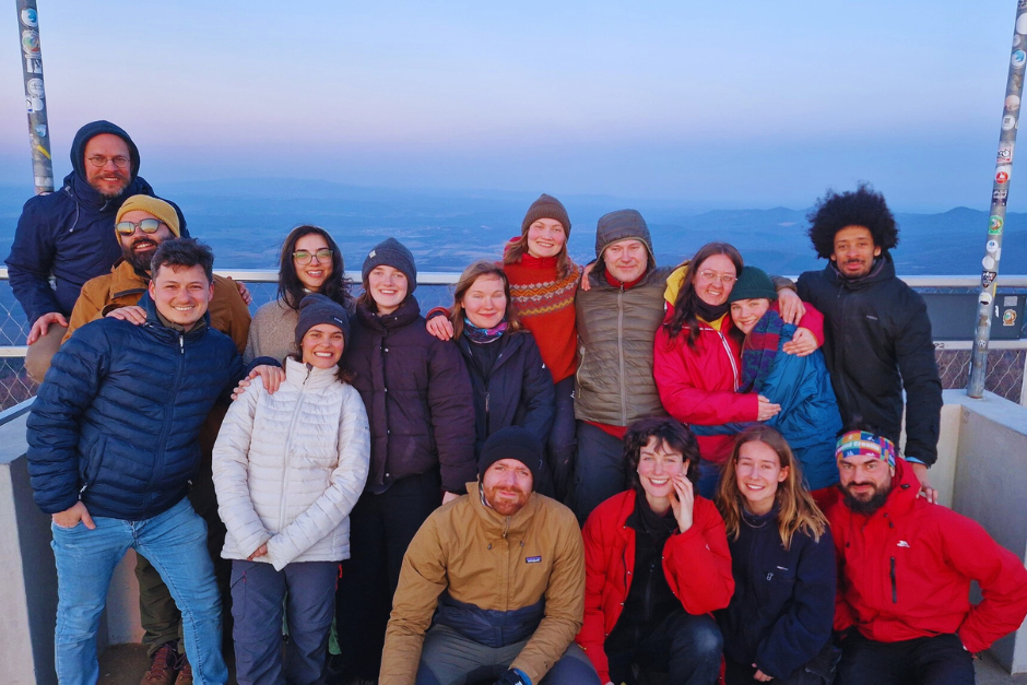 Csoportkép az Outdoor Hard Skills tréningről a Mátrában